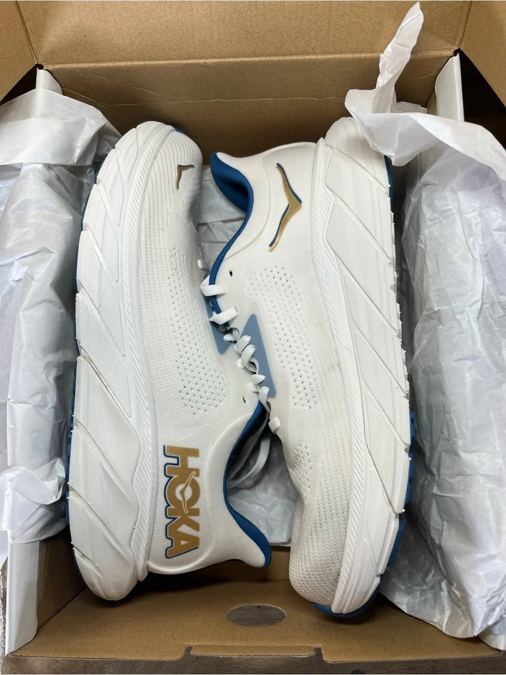 Hoka One One Arahi 7 CUSHIONED Mens Size 10.5 Running Shoes Sneakers Blue